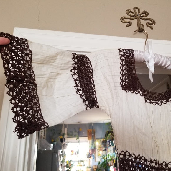 VTG Handmade Crochet Mexican Maxi Dress - Picture 4 of 14